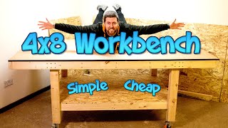 Making an easy workbench 4x8  with free cut list [upl. by Dougald]