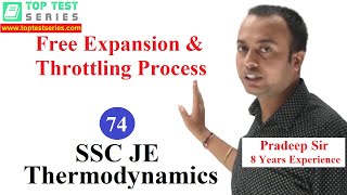 Difference Between Free Expansion and Throttling Process in Hindi TD Classes SSC JE 74 Mechanical [upl. by Alvar336]