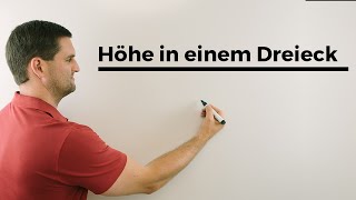 Höhe in einem Dreieck  Mathe by Daniel Jung [upl. by Anera373]