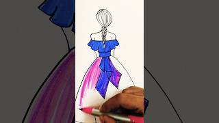 Barbie doll drawing easy shortsfeed [upl. by Fawcett]