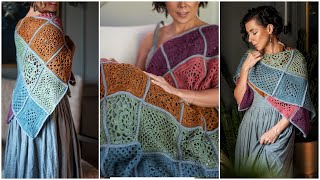 Love Granny Squares Learn How to Crochet the Stitches in the Stunning Collocation Blanket [upl. by Eeladnerb]