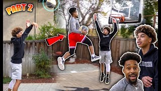 CRAZY BACKYARD 1v1 vs MARCELAS HOWARD PART 2🏀🔥 HILARIOUS🤣 [upl. by Sauncho]