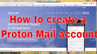 How to create a Proton Mail account [upl. by Refynnej120]