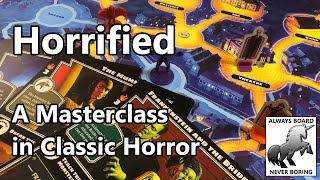 Horrified Board Game Review amp How to Play  Classic Universal Horror from a Classy Coop [upl. by Akfir]