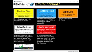 PENfriend Voice Labeller Backup Restore [upl. by Bartle103]