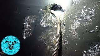 Unclogging A Drain In A Boiler Room [upl. by Ailb]