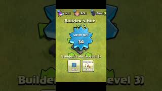 Level 1 to max Builder hut upgrade cost  clash of clans [upl. by Nevaed]