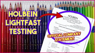 The TRUTH About HOLBEIN COLORED PENCILS Lightfastness Testing PROOF [upl. by Ddat]