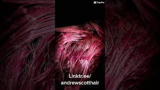 Pravana pink and orchid hair color Women’s hair color Glendale AZ pinkhair andrewscottsalon [upl. by Acnoib]