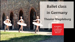 Ballet class in Germany Theater Magdeburg [upl. by Aleka]