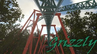 Grizzly  Quadlaunch FamilyThrill Gerstlauer Inverted Coaster POV No Limits 2 [upl. by Laurent378]