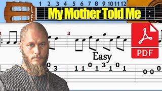 Vikings  My Mother Told Me Guitar Tab [upl. by Ileek]