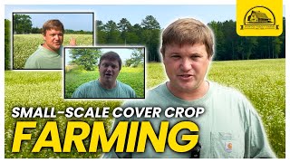 Planting Cover Crops with a Disc Regenerative Agriculture on a Small Scale [upl. by Yroc]