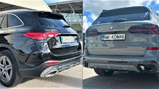 New BMW X5 Facelift 2024 vs New Mercedes GLC 2023  ACCELERATION 0100 kmh Comparison [upl. by Lynea]