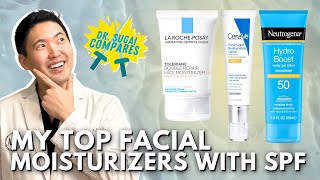 My Top 6 Facial Moisturizers with SPF  Dermatologist Compares [upl. by Sissel]