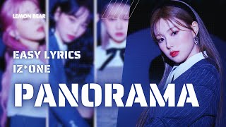 IZONE PANORAMA Easy Lyrics [upl. by Nangem]