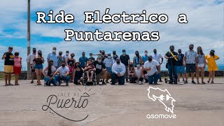 JaleAlPuerto 🏖️  17 carros eléctricos de Ride a Puntarenas con ASOMOVE [upl. by Aroc]