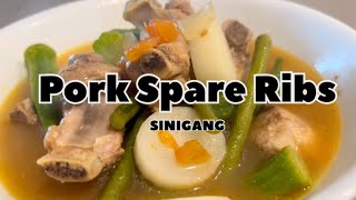 PORK SPARE RIBS SINIGANG QUICK amp EASY COOKING porksinigang lutongpinoy lutongbahay pagkaingpinoy [upl. by Brenn264]