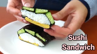 Cara Buat Sushi Sandwich  Folded Kimbap yang mudah [upl. by Drofub]