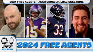 2024 Free Agents  Answering the Mailbag  PFF NFL Show [upl. by Netsrak]