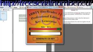 ABBYY FineReader 11 KeyGen [upl. by Dodie]