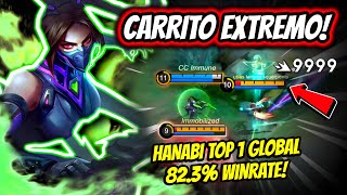 ¡ASI JUEGA LA MEJOR HANABI DEL MUNDO EN RANK HANABI TOP 1 GLOBAL 823 WINRATE  MOBILE LEGENDS [upl. by Felicdad834]