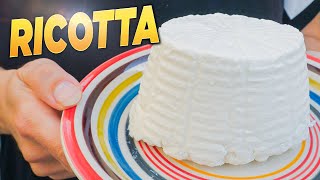 How to Make RICOTTA CHEESE at Home Like an Italian CheeseMaker [upl. by Gollin]