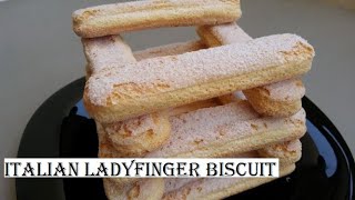 A Perfect Recipe of Italian Ladyfinger Biscuit  The Easiest Homemade Ladyfingers Recipe [upl. by Aicaca]