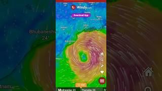 CyclonicStorm DANA Moving towards Odishaheavy rains imd cyclonic odisha odishanews bjp windy [upl. by Ilagam]