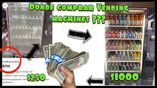 Donde comprar VENDING MACHINES o MAQUINAS EXPENDEDORAS  como defectarlas [upl. by Forrest]