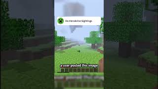 Inducting Herobrine sightings Clips Into Minecrafts Hall Of Fame minecraft shorts [upl. by Chrissa519]