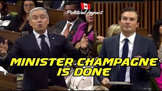 Minister Champagne shows Canadians his narcissistic behavior and His constituency has had ENOUGH [upl. by Anneres]