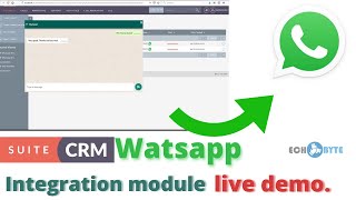 SuiteCRM  SugarCRM WhatsApp integration Module live demo [upl. by Inalak]