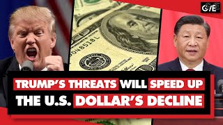 Trumps threat to punish countries that drop US dollar will speed up dedollarization [upl. by Yrag]