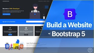 Bootstrap 5 Crash Course  Website Build amp Deploy [upl. by Anikal1]