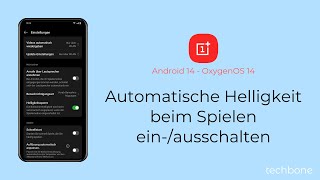 Automatische Helligkeit beim Spielen einausschalten  OnePlus Android 14  OxygenOS 14 [upl. by Earlie]