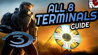 All TERMINAL Locations  Halo 3 Masterchief collection  No Stone Unturned Achievement Guide [upl. by Dewitt]