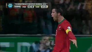 Suecia vs Portugal 23 All Goals amp Highlights 19112013 World Cup Qualification 2014 [upl. by Krueger]