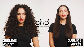 Tutoriel coiffure  Lissage parfait sur cheveux bouclés avec ghd chronos [upl. by Lynnell368]