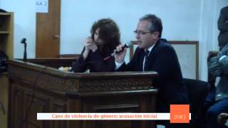 Juicio en caso de violencia de género apertura del debate [upl. by Laehplar199]