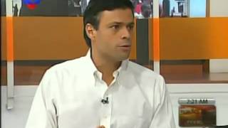 Así interrumpieron a Leopoldo López durante entrevista en VTV [upl. by Ham838]