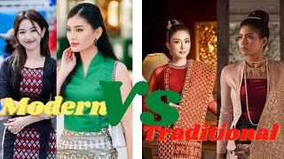 Myanmar Female Dresses  Modern vs Traditional ￼ [upl. by Auqenehs]