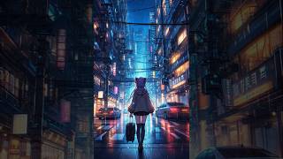 Watching cityscapes turn to dust shorts lonely night rain anime dystopian [upl. by Dj]