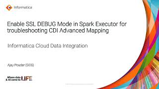 How to Enable DEBUG SSL Mode in Spark Executor for Troubleshooting CDI Advanced Mapping [upl. by Eliot901]