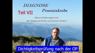 Dichtigkeitsprüfung nach radikaler Prostatektomie  Prostatakrebs Teil 7 [upl. by Llednar457]