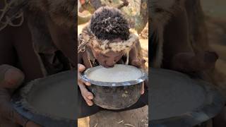 Wow what a delicious Juice Hadza boys prepares today 😋😍‼️ So delicious villagelife food cooking [upl. by Esinehs981]