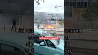 Un lycée à Vénissieux visé par des tirs de mortier et jets de pierre [upl. by Tulley675]