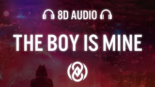 Ariana Grande  the boy is mine Lyrics  8D Audio 🎧 [upl. by Enelkcaj]