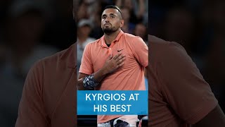 Nick Kyrgios hits DIVING winner 😱 [upl. by Adnuhser]