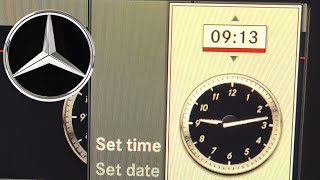 How to Set The Clock in a Mercedes C Class 20072014 ⏰️🚗 howto setclock mercedes cclass [upl. by Aluap]